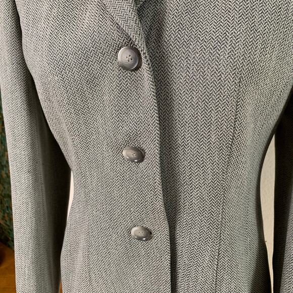 Ann Taylor Petite Sz 2P/4P Pant Suit w/ Blazer Jacket Gray Career Work 
Minimal - Picture 4 of 12